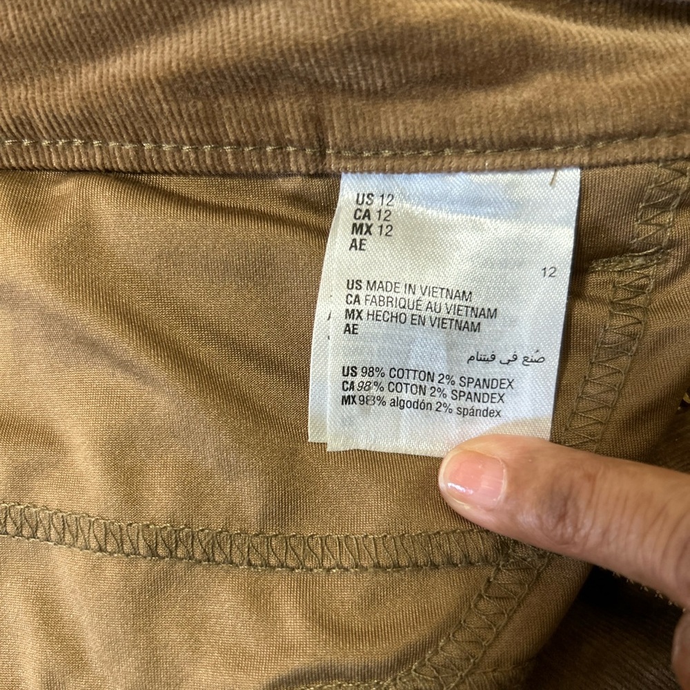 Charter Club Tan Corduroy Pants